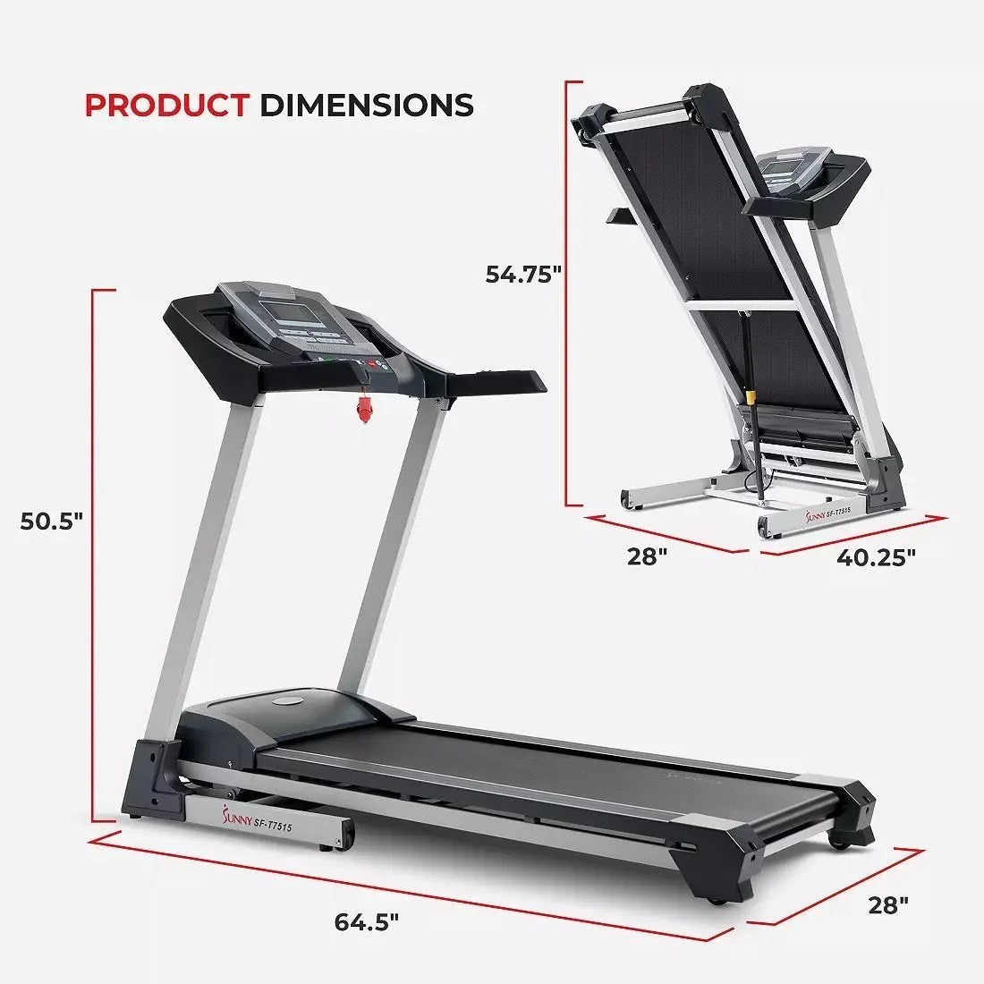 Sunny Health & Fitness Smart Treadmill SF-T7515