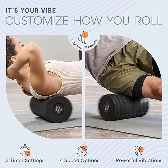 LifePro 4 Speed Vibrating Foam Roller for Physical Therapy & Exercise – High-Intensity Vibrating Roller for Muscle Recovery & Pliability Training – Back Roller for Deep & Gentle Trigger Point Therapy