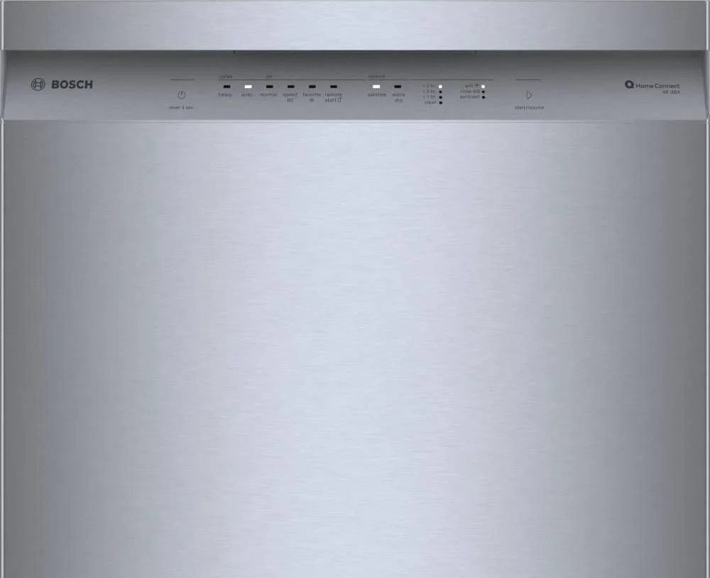 Bosch SHE41CM5N 300 Series 24″ Dishwasher 48 db – Recessed Handle, Stainless Steel