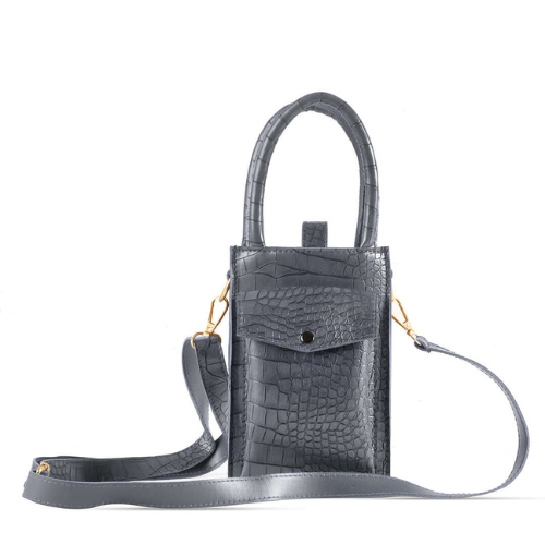 BLISS GREY – Elegant Everyday Faux Leather Handbag