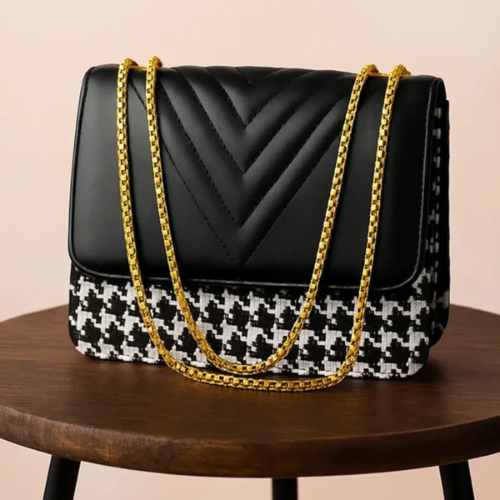 Black shoulder bag