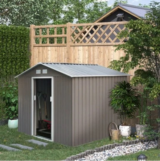 Large Outdoor Garden Storage Shed with Lockable Double Doors