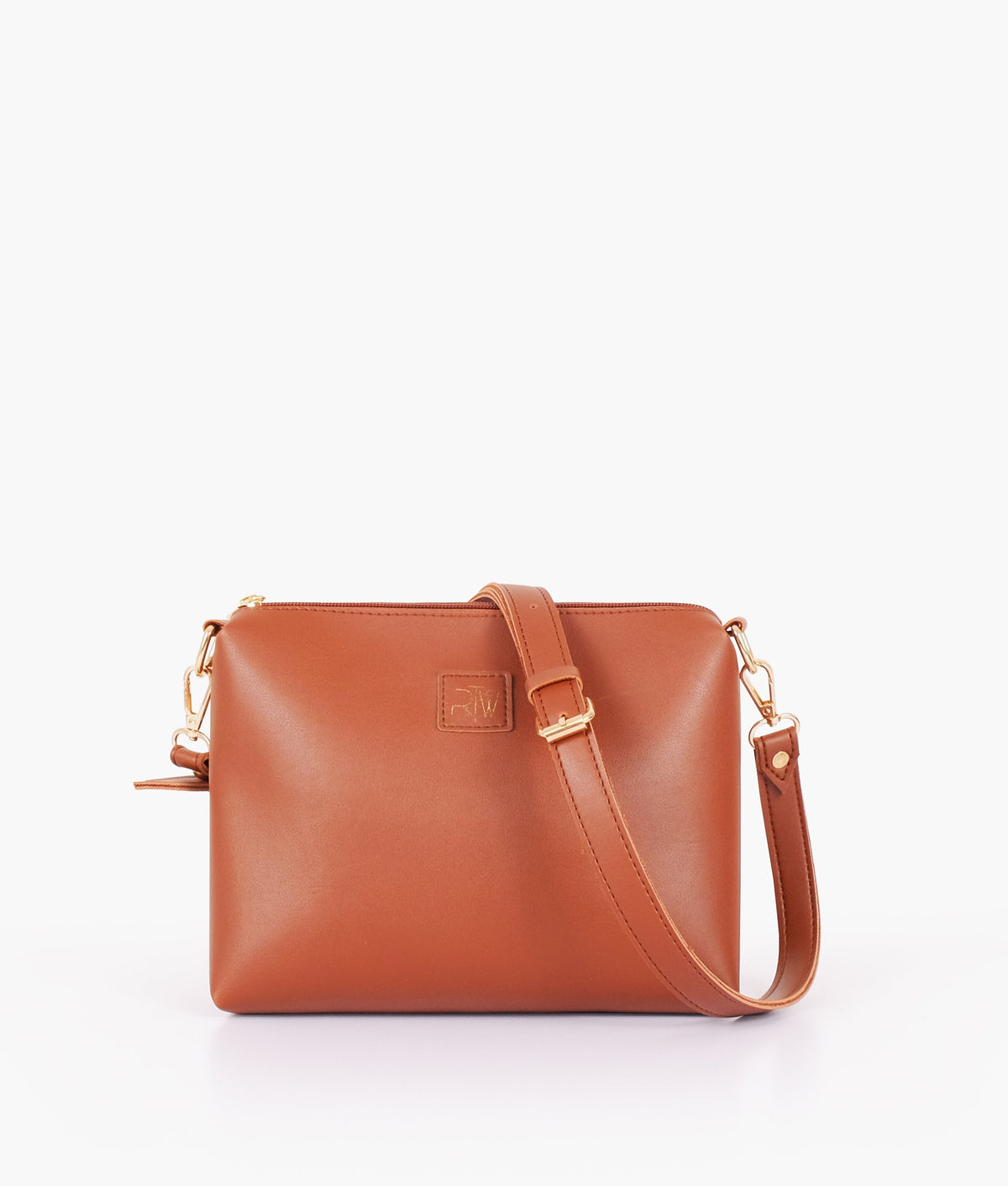 Brown color metal handle tote bag