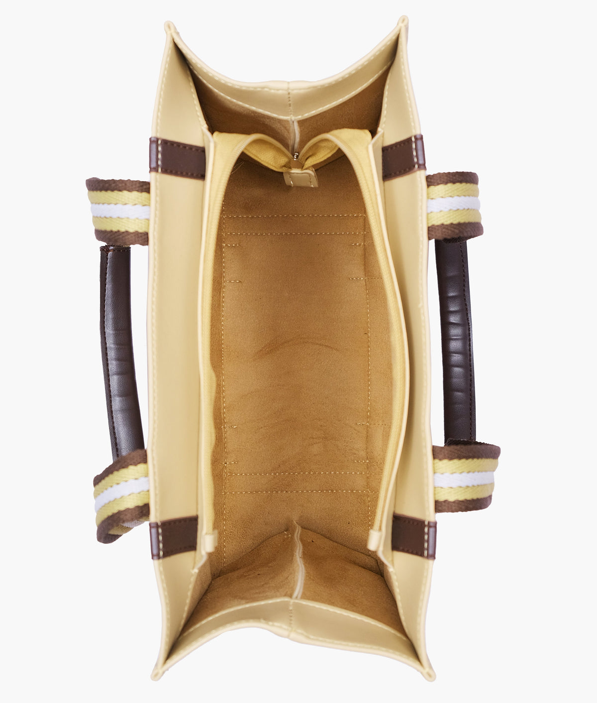 Beige long strap handbag