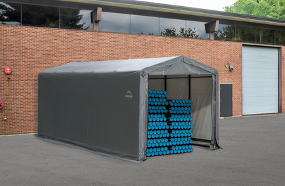 ShelterTube Wind and Snow-Load Rated Garage 10x14x8 Tan image 4