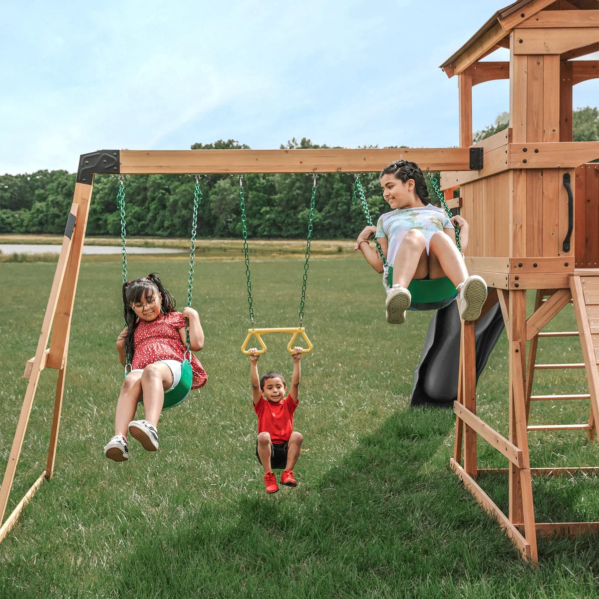 Sterling Point Swing Set – A Backyard Playground for Endless Adventure