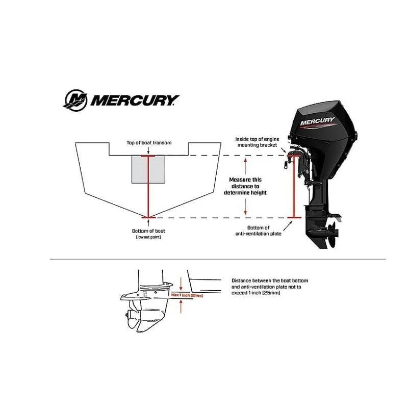 Mercury 4HP Tiller FourStroke Outboard Motor