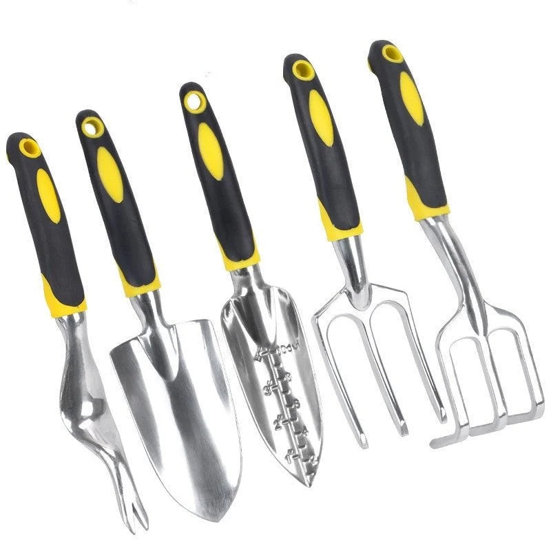 Garden Planting Tools Family Set 3-Piece Aluminum Alloy Shovel and Potting Tool Kit