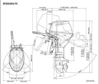 Suzuki DF30ATHL2 30 HP Outboard Motor