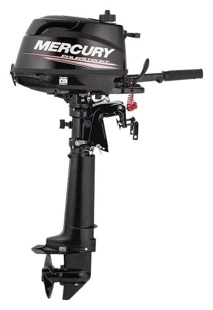 Mercury 5hp Tiller FourStroke Outboard Motor – 15″ Shaft, Manual Tilt/Trim, Manual Start