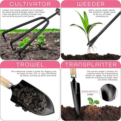 Hot Selling Stainless Steel Gardening Tools Suit