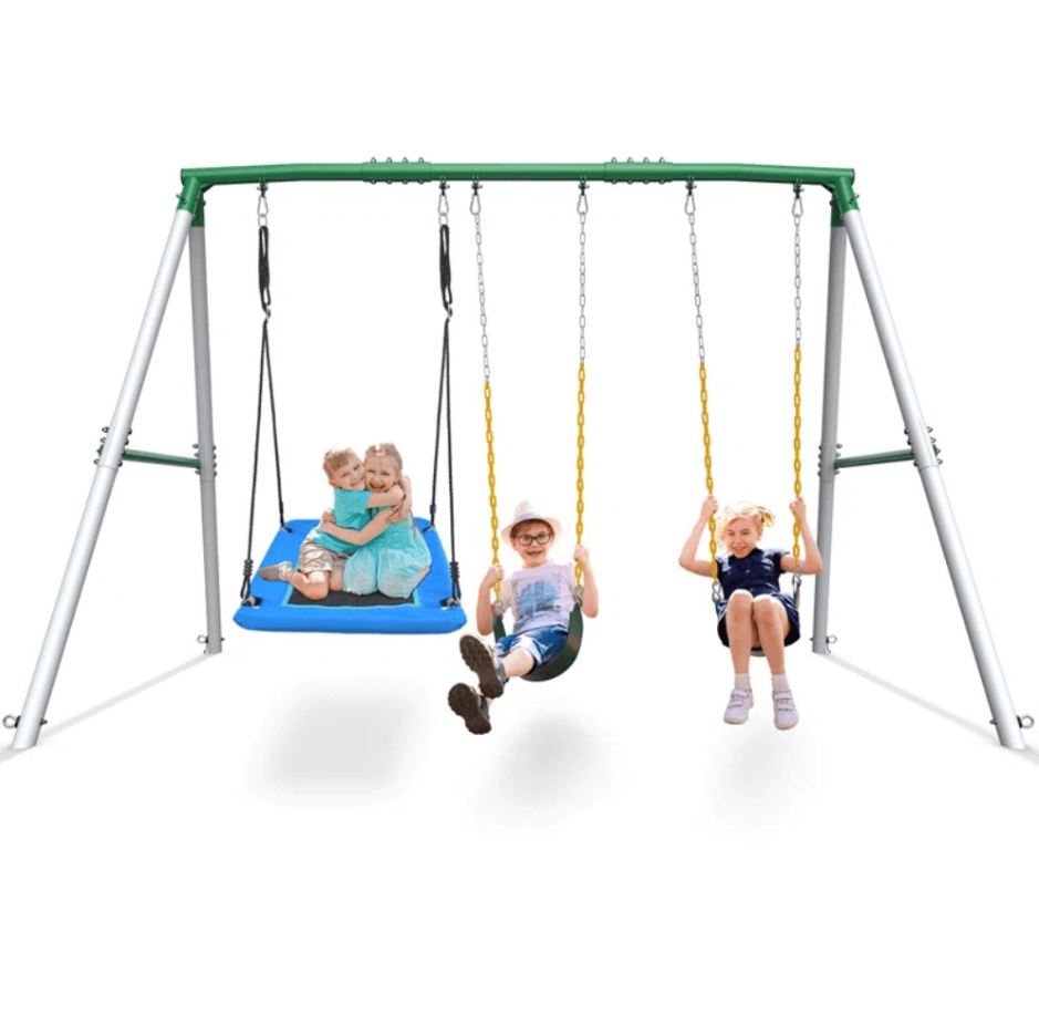 9.5′ Heavy-Duty Outdoor Porch Swing Set