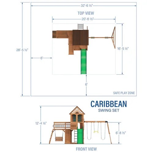 Backyard Discovery Caribbean Swing Set