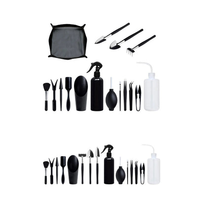 Mini Garden Tools Set for Succulents & Bonsai 16-Piece Kit