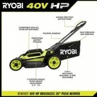 RYOBI 40V HP Brushless 20 in. Cordless Battery Walks Behind Push Mowers with 6.0