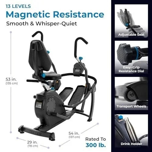 Teeter Freestep Recumbent Cross Trainer and Ellipticals.