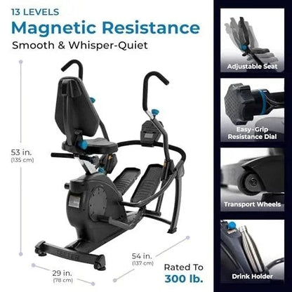 Teeter Freestep Recumbent Cross Trainer and Ellipticals.