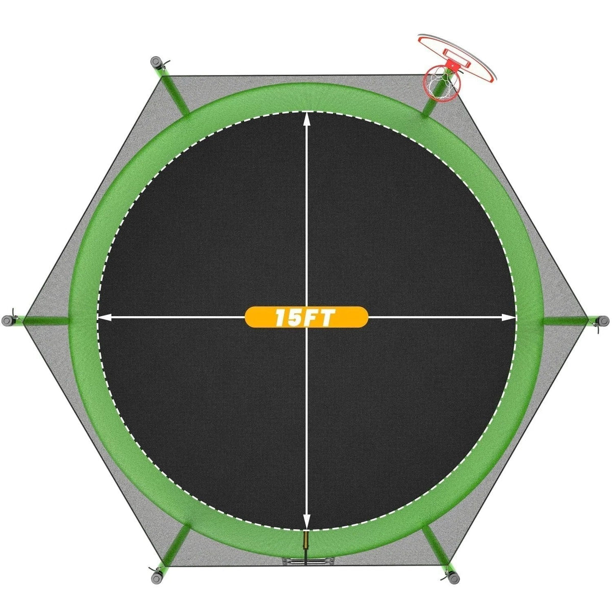 JumpFlex HERO 15ft Trampoline