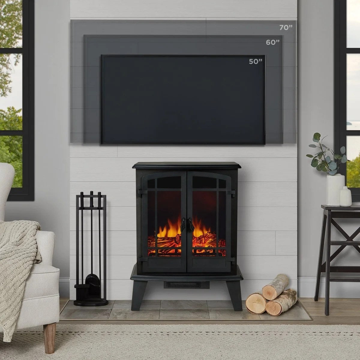 Real Flame Foster 25″ Electric Fireplace