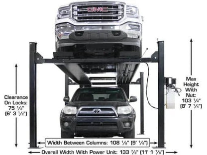 Atlas Apex 9 ALI Certified 9,000 lb 4-Post Lift