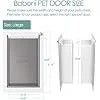 Baboni Pet Door for Wall,3-Flap,Steel Frame and Telescoping Tunnel, Aluminum Lock, Double Flap Dog Door and Cat Door, Strong and Durable (Pets Up to 100 Lb) -Large