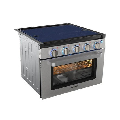 Camplux 17″ RV Oven with 3 Burners Cooktop