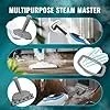 PurSteam 10-in-1 Steam Mop, Floor Steamer with Detachable Handheld Steam Cleaner for Tile, Hardwood Floors