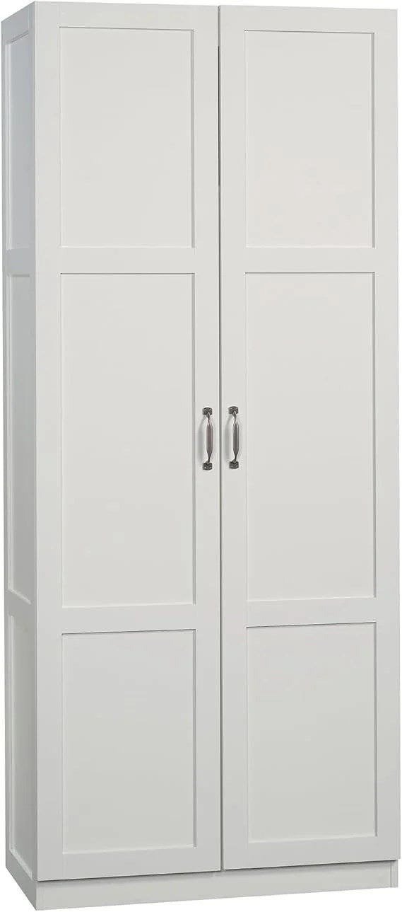 4+ 9 VIDEOS Sauder Select Storage Cabinet/ Pantry cabinets, White finish