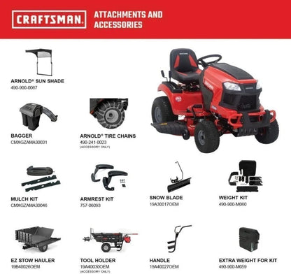 Craftsman T2200K 42-in 20 HP 725cc Hydrostatic Riding Mower