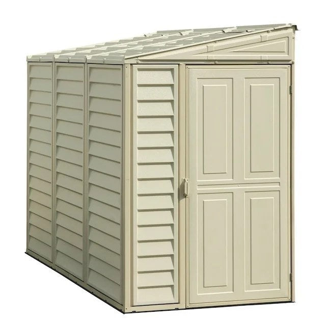DuraMax Building Products 4-ft x 8-ft Sidemate Off-white Lean-to Vinyl Storage Shed
