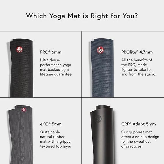 Manduka PRO Yoga Mat – 6mm | Lifetime Durability | Hygienic Construction | Premium Studio Quality | Teacher Approved