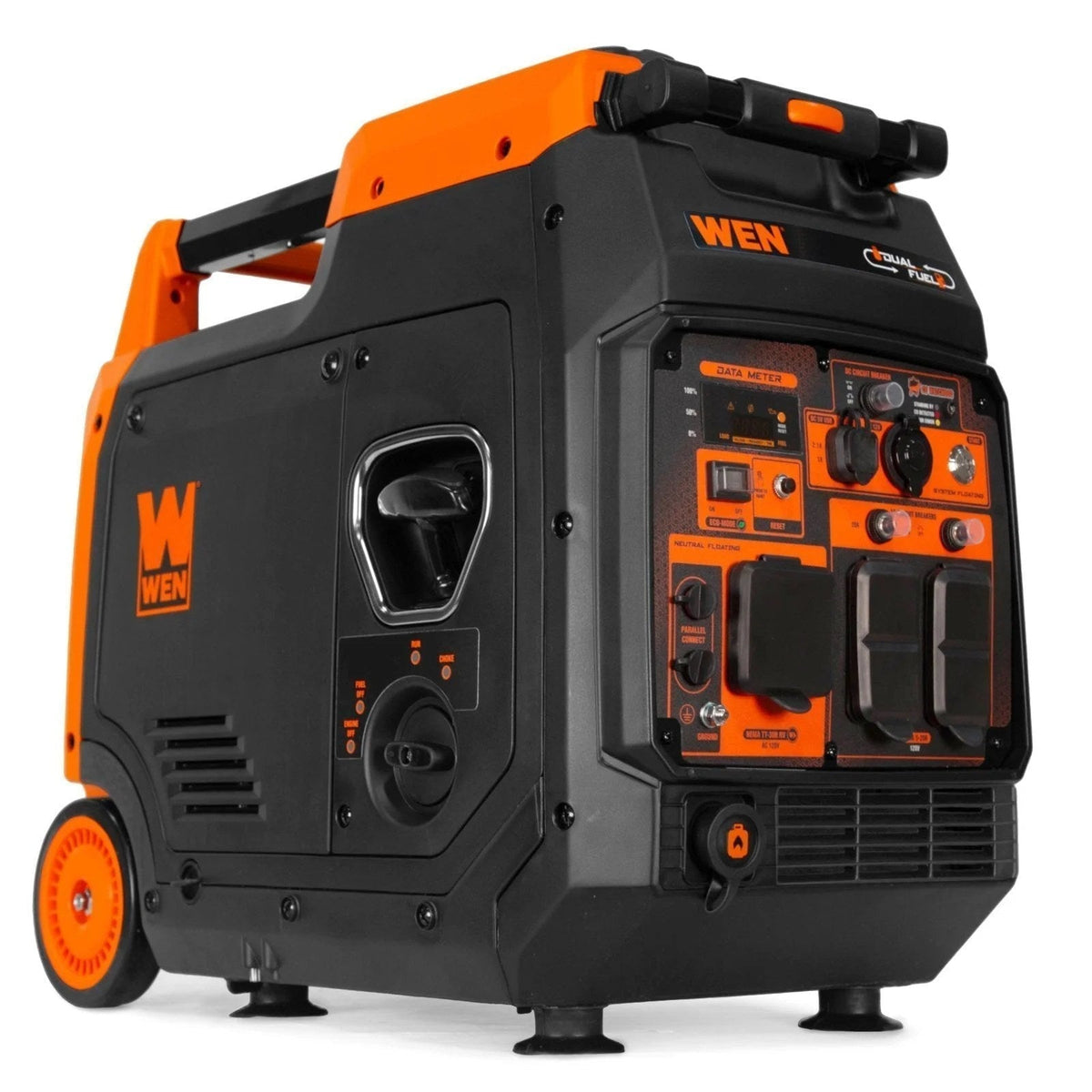 WEN DF480iX Quiet and Lightweight 4800-Watt Dual Fuel RV-Ready Electric Start
