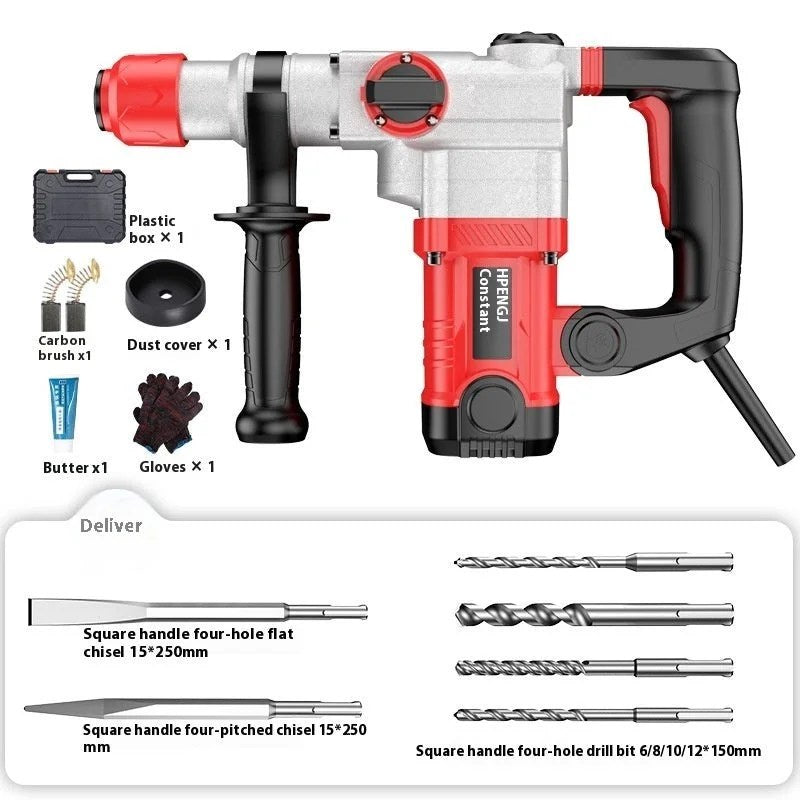 Electric Drill Multi-functional Impact Drill Industrial High-power Electric Hammer
