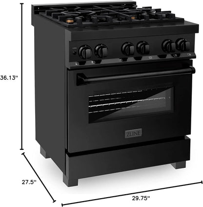 ZLINE Legacy 30″ 4.0 Cu. Ft. Dual Fuel Range RAB-BR-30