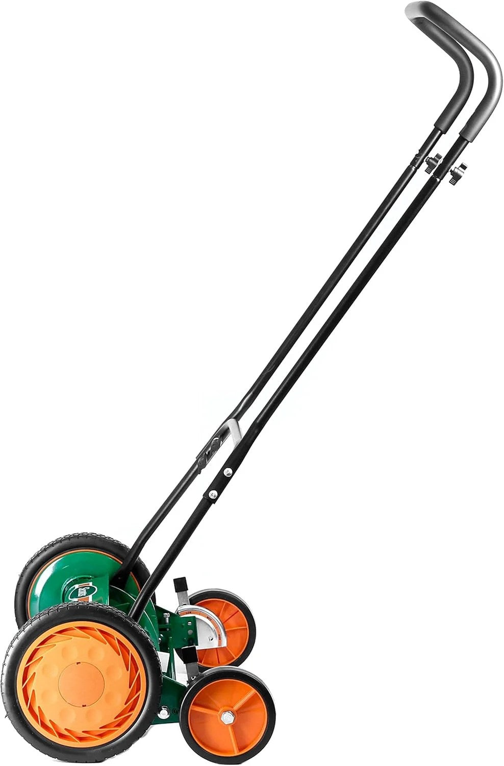 ULM Center GreenEdge 20” Manual Push Reel Lawn Mower – 5 Precision Blade Classic Mower for Smooth Lawn Cutting, Lightweight Hand Push Grass Cutter