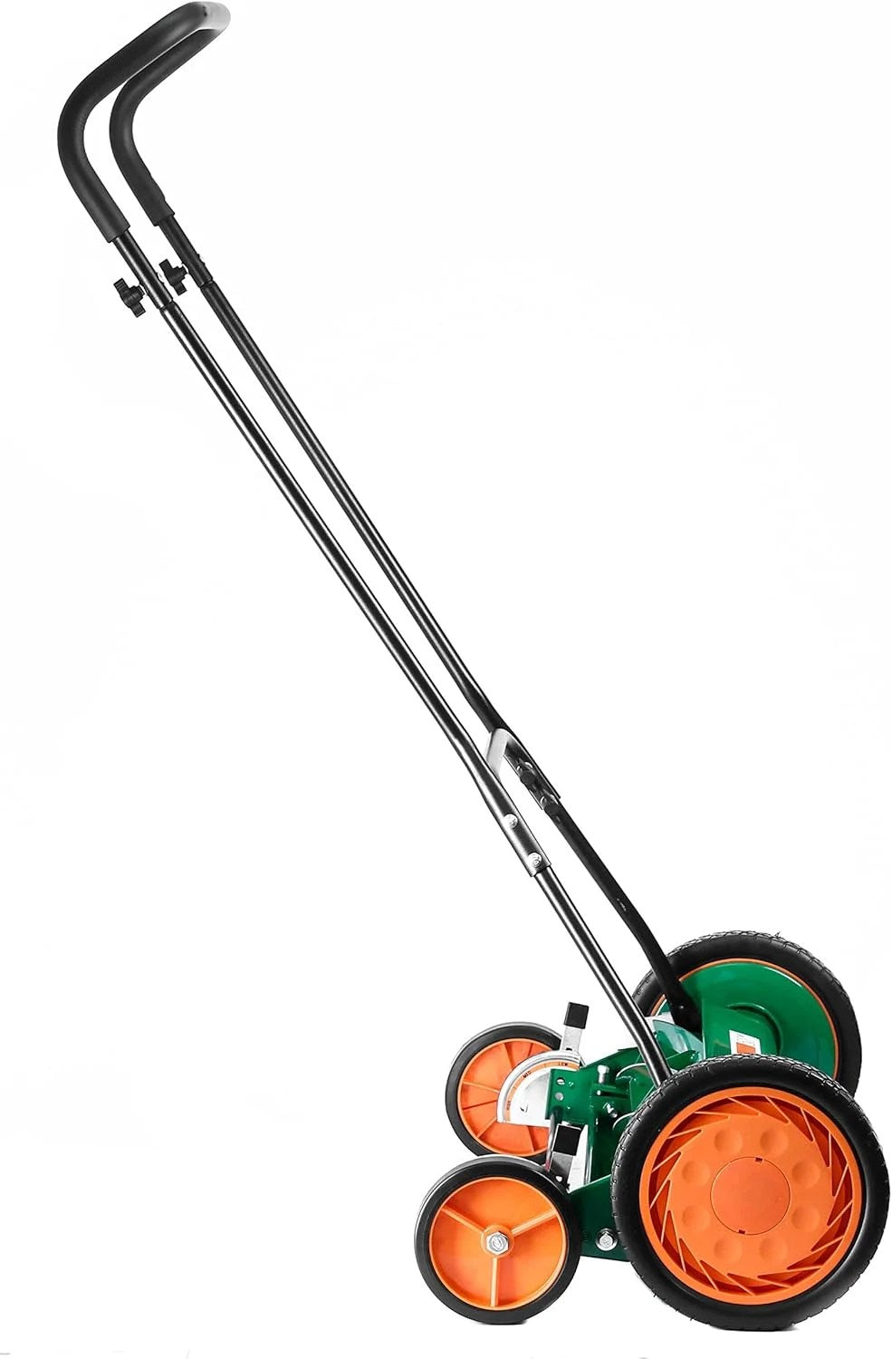 ULM Center GreenEdge 20” Manual Push Reel Lawn Mower – 5 Precision Blade Classic Mower for Smooth Lawn Cutting, Lightweight Hand Push Grass Cutter