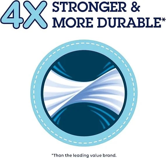 Quilted Northern Ultra Soft & Strong Toilet Paper, 48 Double Rolls, 48 = 96 Regular Rolls,12 Count (Pack of 4)