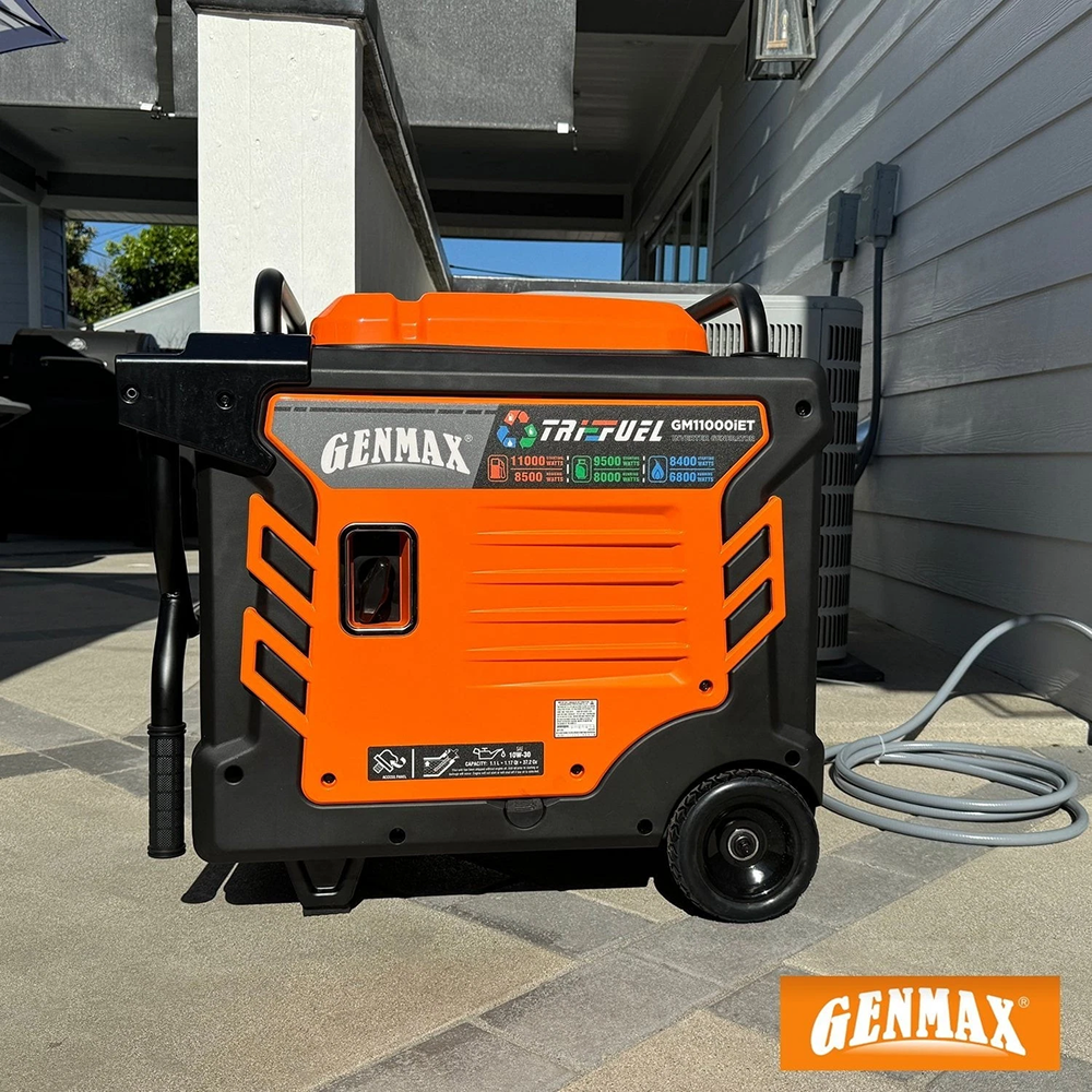 Genmax 11000-W Portable TRI Fuel Gas Inverter Generator Remote Start CO Sensor™ image 8
