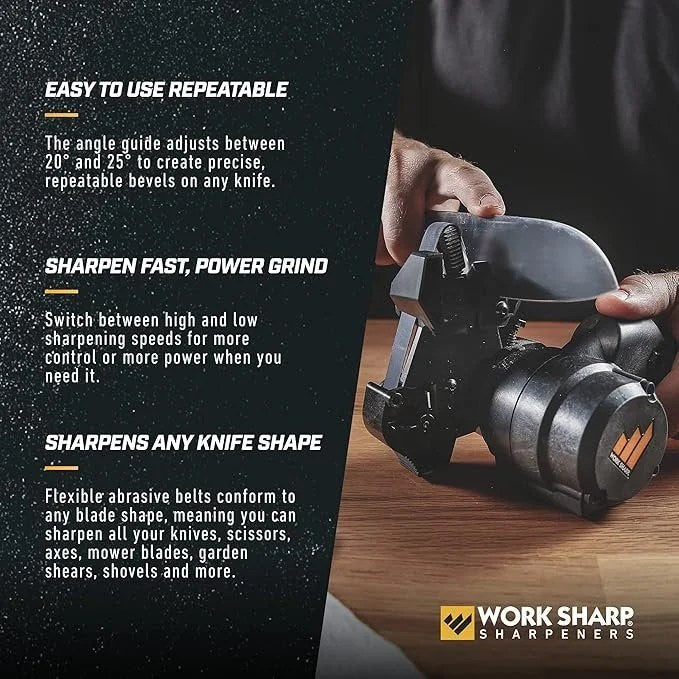 Work Sharp MK2 Professional Electric Knife and Tool Sharpener – Adjustable Tool and Knife Sharpening System