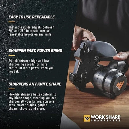 Work Sharp MK2 Professional Electric Knife and Tool Sharpener – Adjustable Tool and Knife Sharpening System