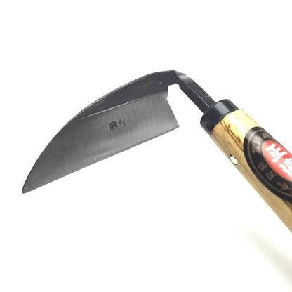 Composite Steel Bent Handlebar Sickle Steel Elbow Hoe Hand Weeding Sickle Gardening Weeding Farm Tools