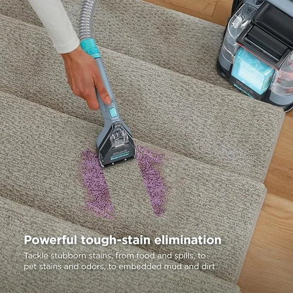 Shark StainStriker Portable Carpet Upholstery & Area Rug Cleaner, Stain & Odor Remover, Perfect for Car Interiors, Nordic Blue, PX202BRN