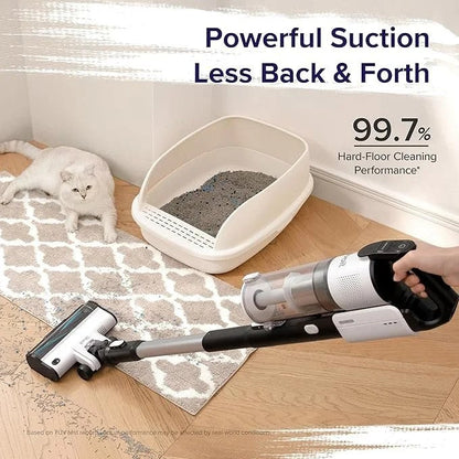 LEVOIT Cordless Vacuum Cleaner, Stick Vac with Tangle-Resistant Design, Up to 50 Minutes, Powerful Suction, Rechargeable, Lightweight, and Versatile for Carpet, Hard Floor, Pet Hair, LVAC-200