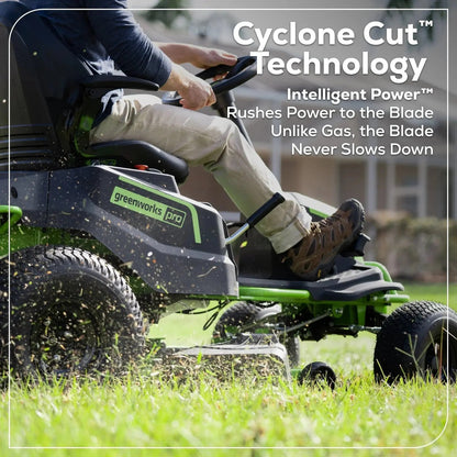 Greenworks 60V 42″ Cordless Battery CrossoverT Riding Lawn Mower