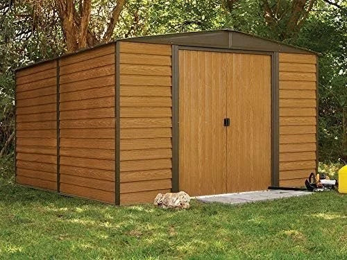 Arrow WR1012 Woodridge EG Steel Storage Shed, 10 by 12-Feet