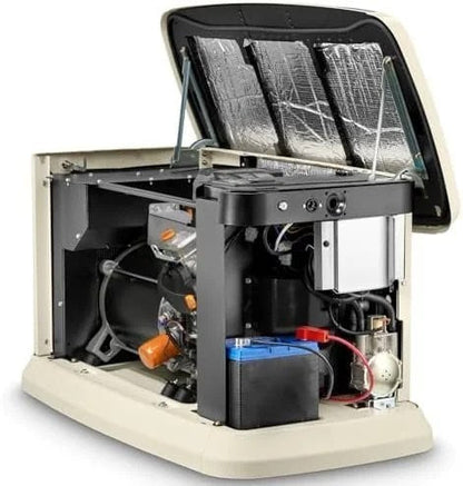 Generac Guardian 22kW Home Standby Generator with 200 Amp Transfer Switch, Durable All Aluminum, WiFi Enabled with G-Force Engine, Easy to Use, Whole House Power Backup, Smart Outage Solution – Bisque