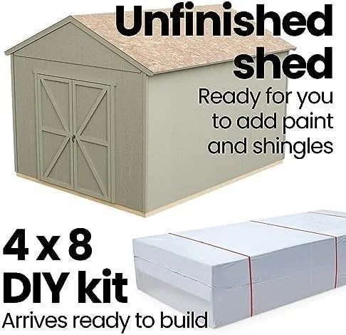 Handy Home Products Rookwood 10×12 Do-It-Yourself Wooden Storage Shed- Does not Include Floor kit, Paint, or Roofing Shingles