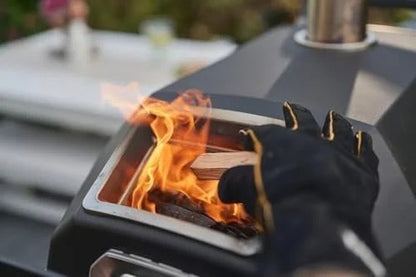 Ooni Karu 2 Pro Multi-Fuel Pizza Oven – Wood and Gas Outdoor Pizza Oven with Pizza Stone & Integrated Thermometer, Pizza Oven Outdoor, Dual Fuel 16 Inch Pizza Maker, Outdoor Cooking Grill