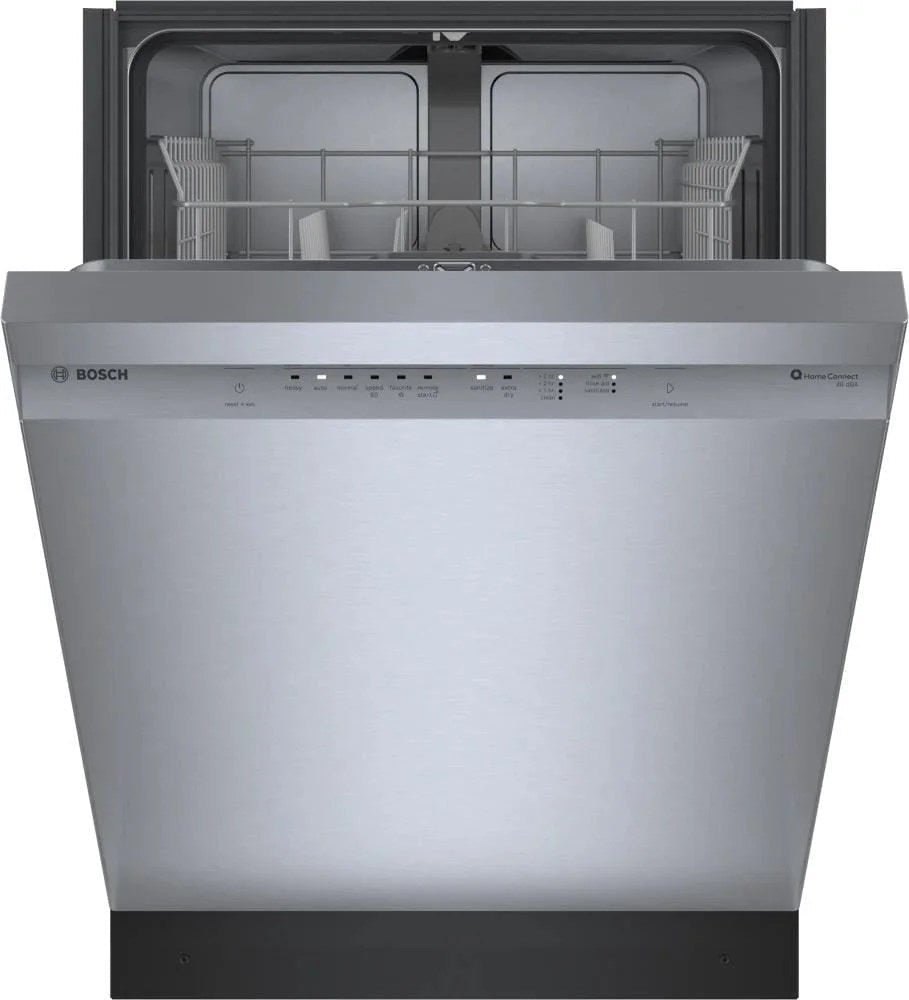 Bosch SHE41CM5N 300 Series 24″ Dishwasher 48 db – Recessed Handle, Stainless Steel