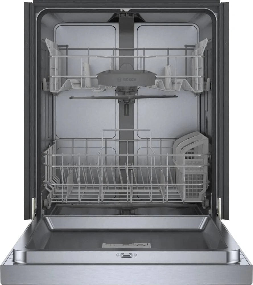 Bosch SHE41CM5N 300 Series 24″ Dishwasher 48 db – Recessed Handle, Stainless Steel